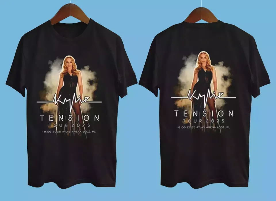 Kylie Minogue Tension Tour 2025 Short Sleeve Shirt