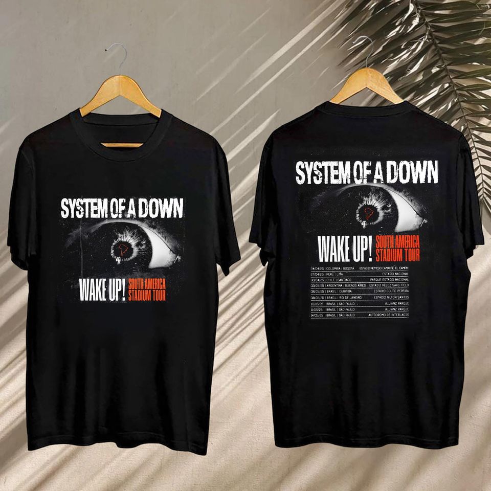 System Of Down Tour Gift, System Of Down South America Stadium Tour 2025 Shirt, System Of Down Fan Shirt, System Of Down Merch