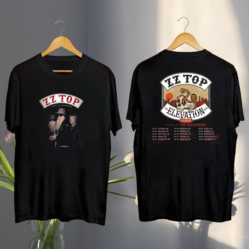 Zz Top The Elevation 2025 Canada Tour Shirt, Zz Top Vintage Shirt, Zz Top Band Concert, Zz Top Fan Gift, Zz Top Merch, Zz Top Rock Band Tee