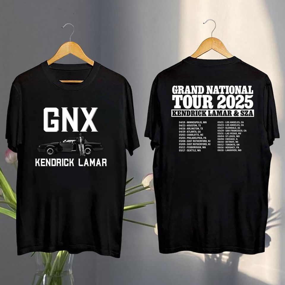 Kendrick Lamar & Sza Concert 2025 Shirt, Kendrick Lamar 2025 Grand National Tour Shirt, Kendrick Lamar Gnx Fan Gift, Kendrick Lamar Merch