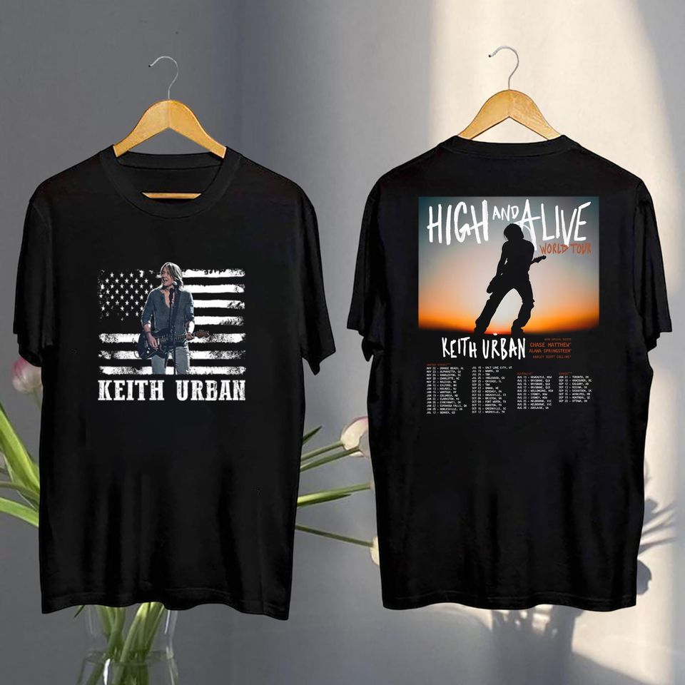 Keith Urban Vintage Shirt, Keith Urban High And Alive Tour 2025 Shirt, Keith Urban Fan Shirt, Keith Urban Merch, Keith Urban Country Music