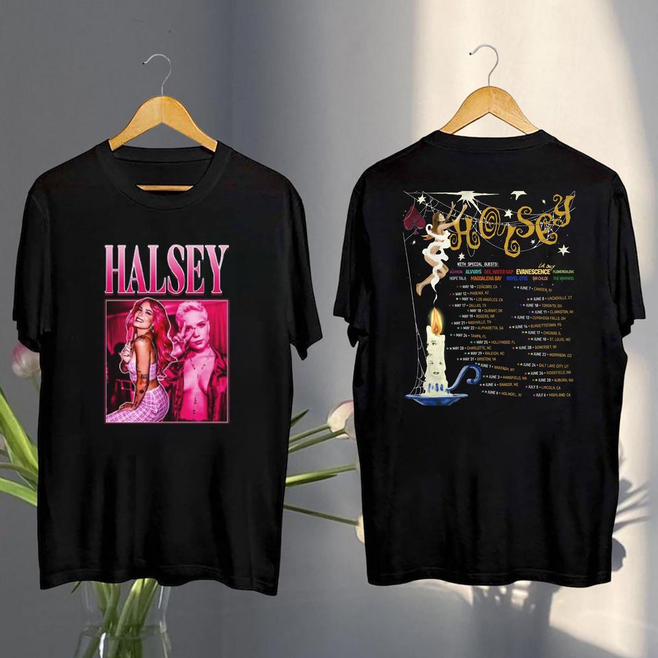Halsey Concert Graphic Tee, Halsey For My Last Trick The Tour 2025 Shirt, Halsey Shirt, Halsey Fan Gift, Halsey Vintage Shirt, Halsey Merch