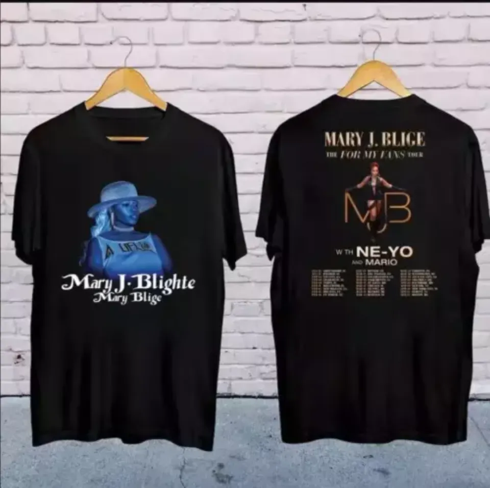 Mary J Blige 2025 Concert, 2025 Mary J Blige The For My Fans Tour Shirt
