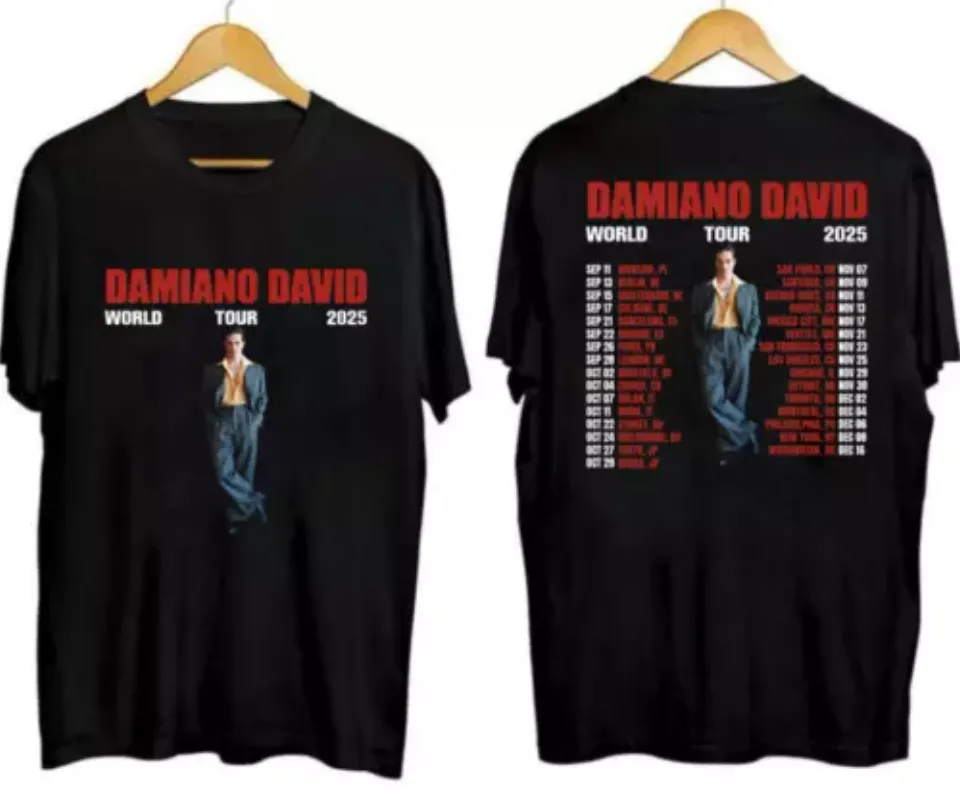 Damiano David World Tour 2025 Shirt