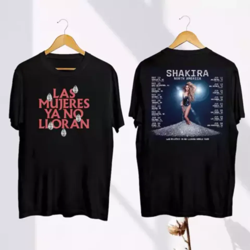 Shakira 2025 Concershirt, Shakira Las Mujeres Ya No Lloran 2025 World Tour Shirt