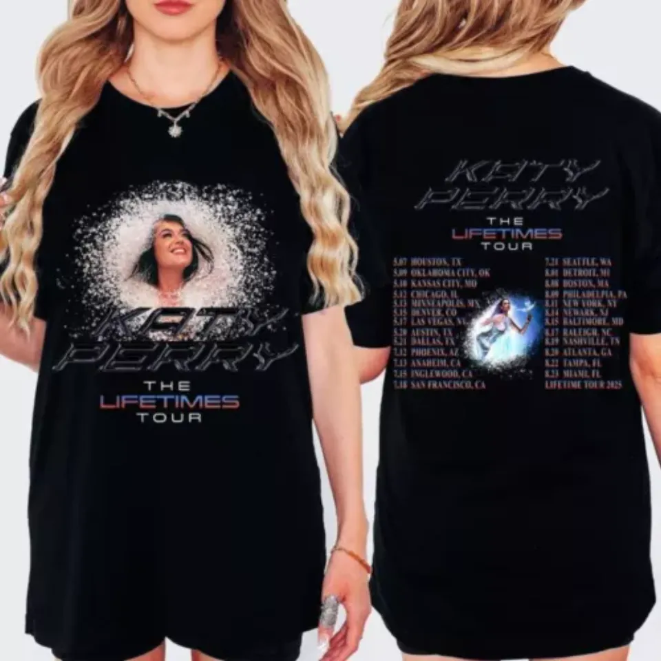 Katy Tee, Katy Perry The Lifetime Tour 2025 Shirt, Katy Perry 2025 Concershirt