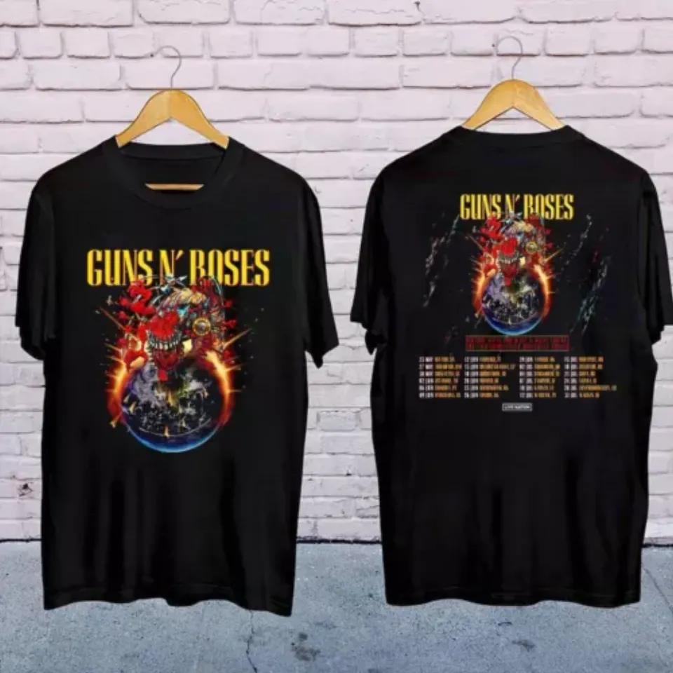 Guns N Roses 2025 European And Middle East Tour Shirt