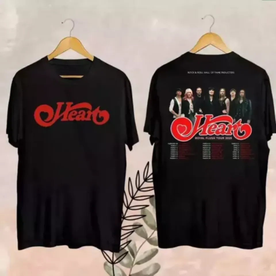 2025 Heart Band Royal Flush Tour Shirt, Rock Band Heart Tour 2025 Shirt