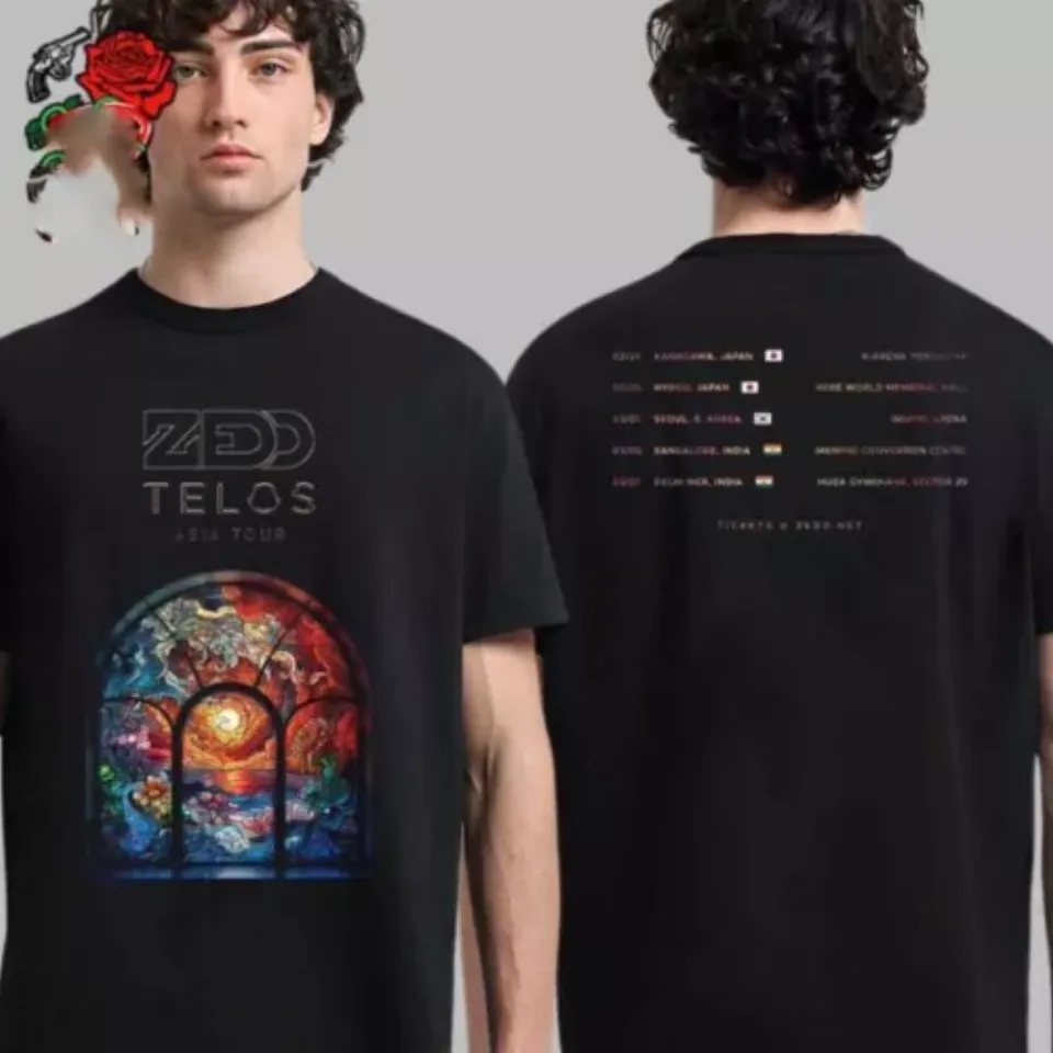 Zedd Telos Asia Tour 2025 Tour Dates List Two Sides Unisex Shirt