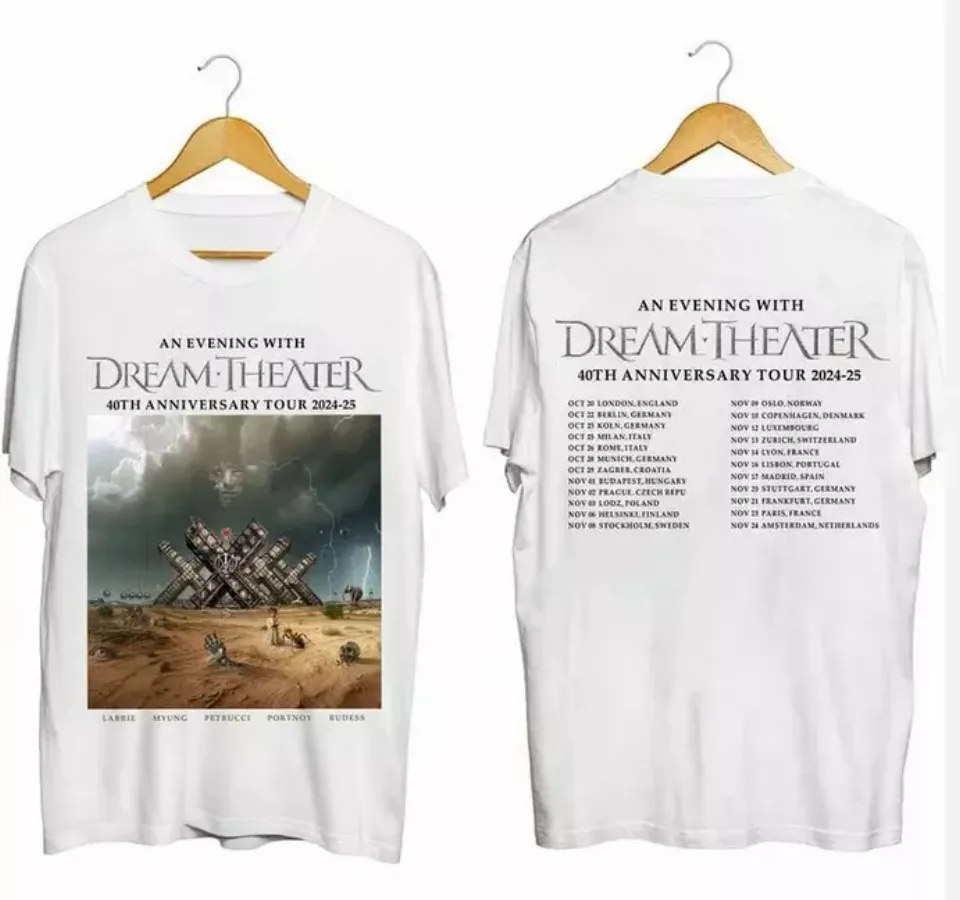 Dream Theater - 40Th Anniversary Tour 2024 2025 Two Sides Unisex Shirt A135