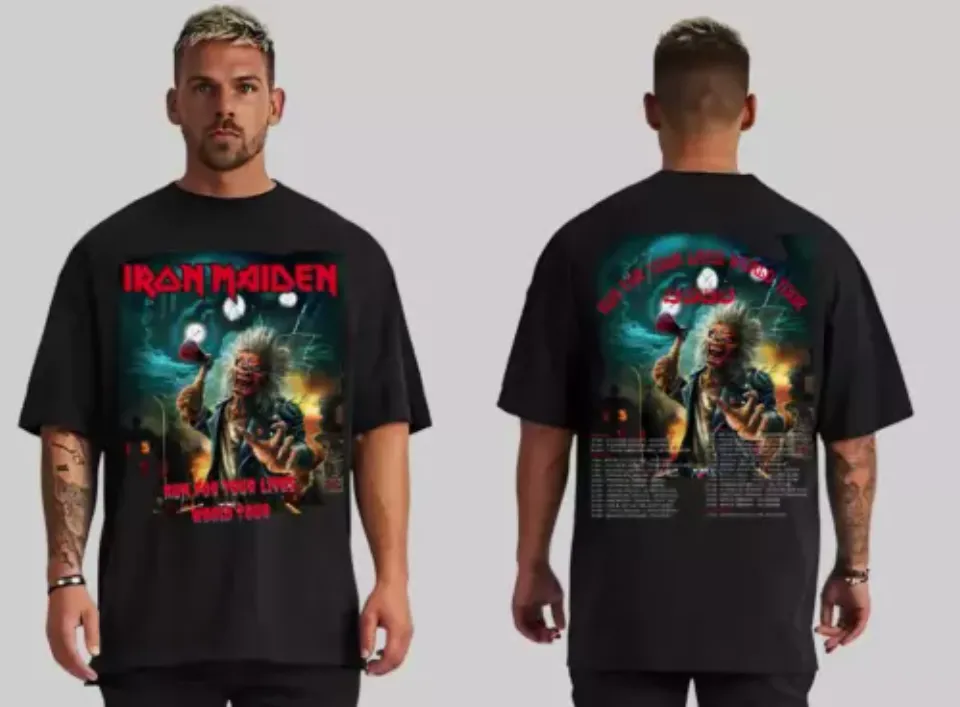Iron Maiden Run For Your Lives World Tour 2025 Shirt
