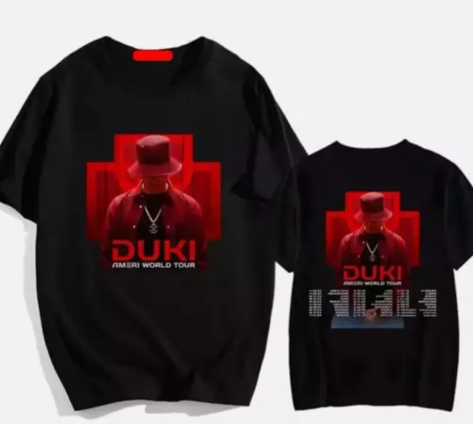 Duki Ameri World Tour 2025 Tshirt For Fans Double Sided Tshirt
