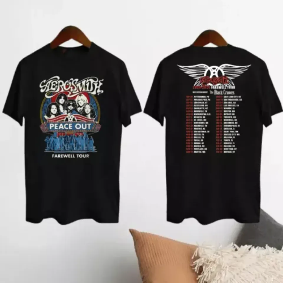 Aerosmith 90S Vintage Shirt, Aerosmith Peace Out Farewell Tour 2024-2025 Shirt