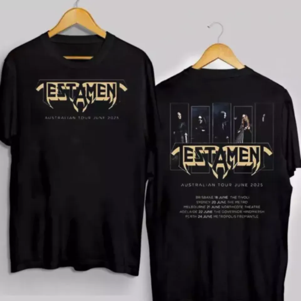 Testament Australian Tour June 2025 Band Gift For Fan Shirt