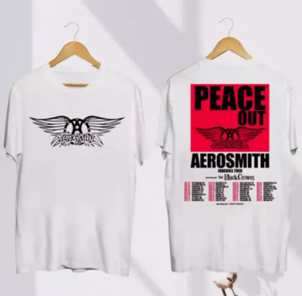 Aerosmith Logo Shirt, Aerosmith Peace Out Farewell Tour 2024-2025 Shirt