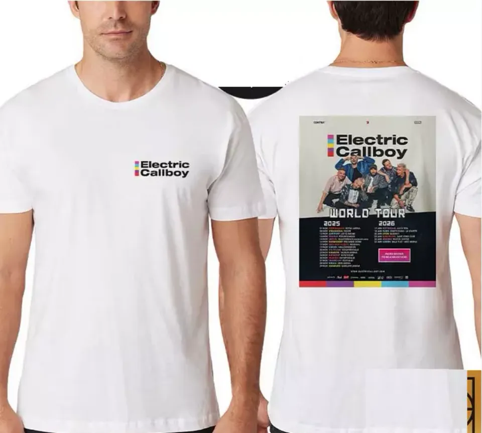 Electric Callboy World Tour 2025-2026 Tour Dates Two Sides Unisex Shirt