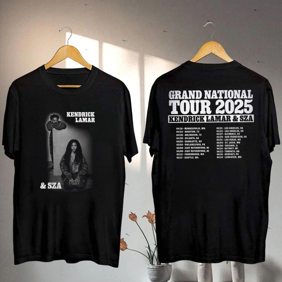 Kendrick Lamar 2025 Grand National Tour Shirt, Kendrick Lamar & Sza Concert 2025 Shirt, Kendrick Lamar Gnx Fan Gift, Kendrick Lamar Merch