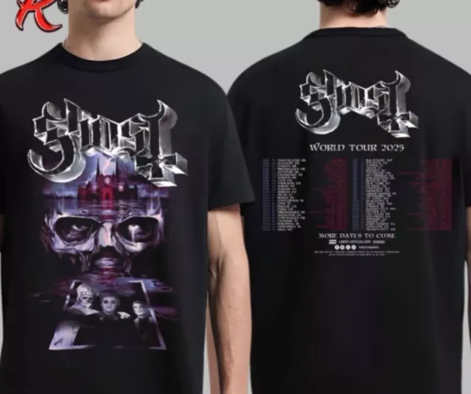 Ghost Band World Tour 2025 Tour Dates Shirt, Ghost Band 2025 Shirt