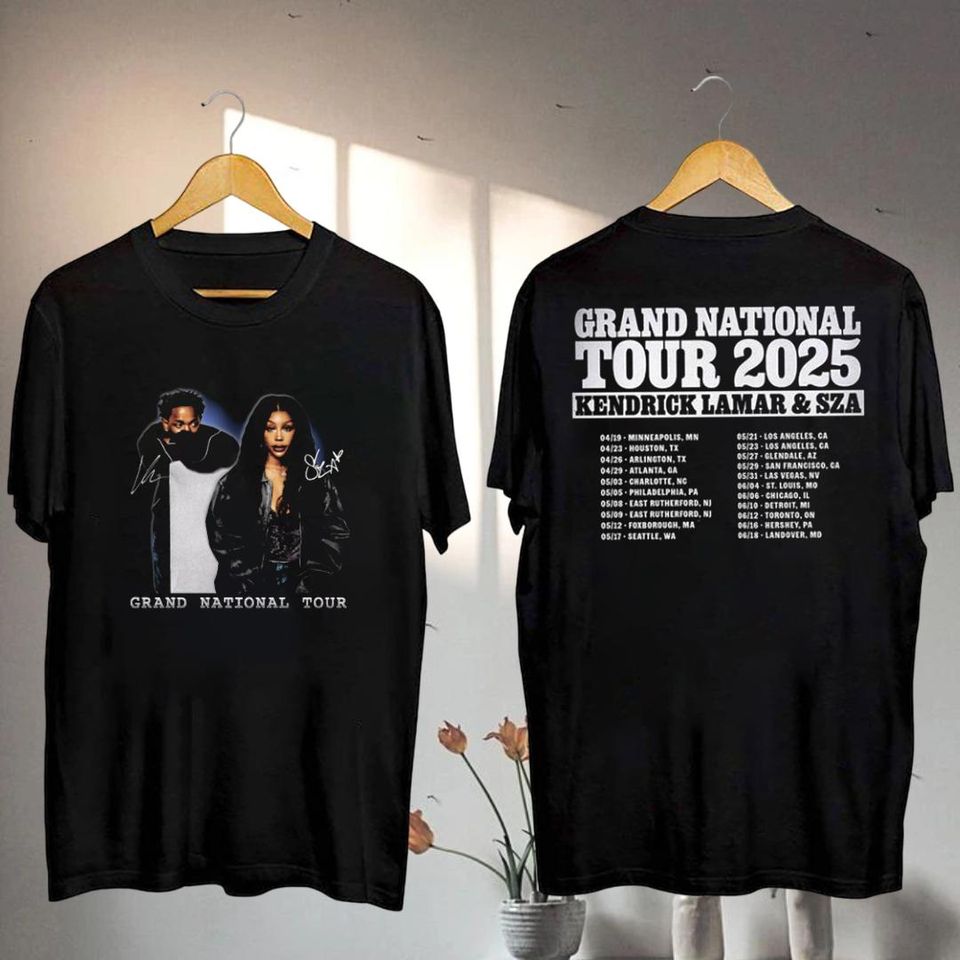 Kendrick Lamar 2025 Grand National Tour Shirt, Kendrick Lamar & Sza Signatures Shirt, Kendrick Lamar Gnx Fan Gift, Kendrick Lamar Merch
