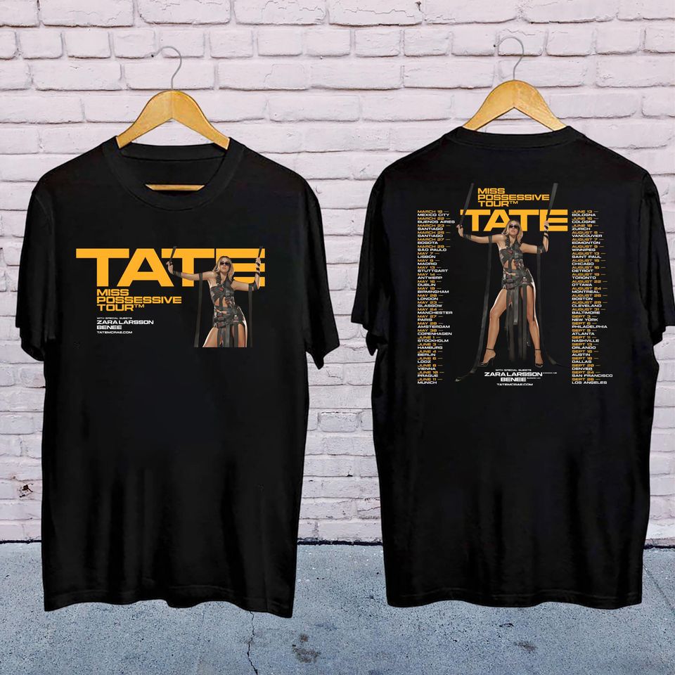 Tate Mcrae Miss Possessive Tour 2025 Shirt, Tate Mcrae 2025 Concert, Tate Mcrae Fan Gifshirt, Tate Mcrae Merch, Tate Mcrae Graphic Shirt