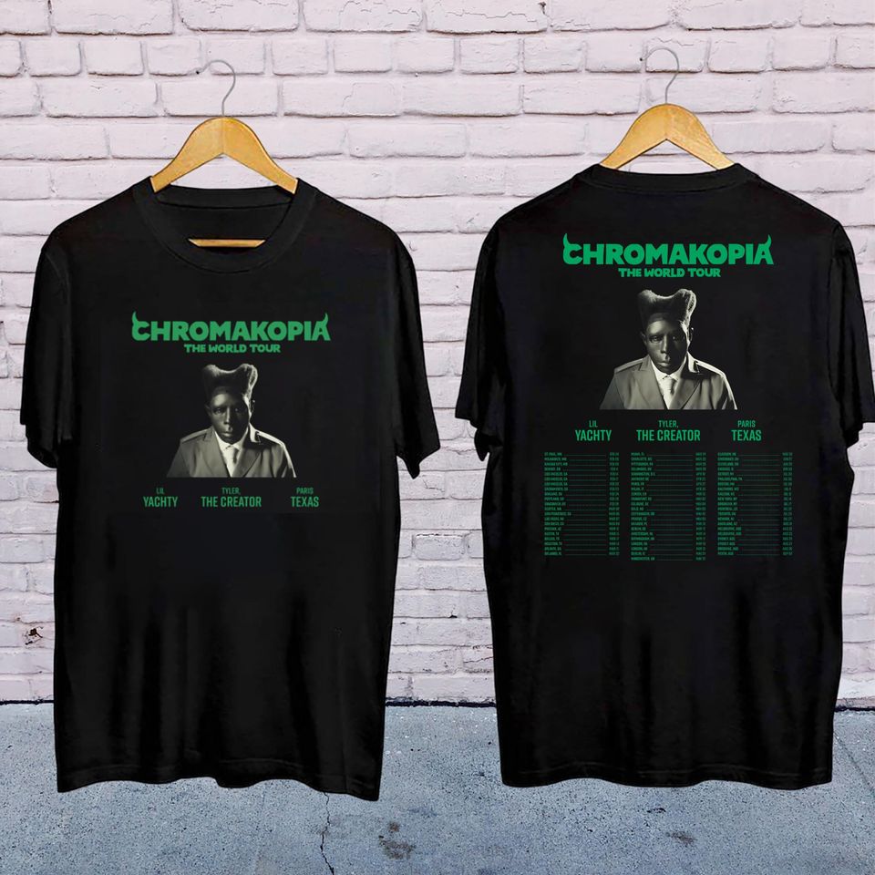Graphic Tyler The Creator Shirt, 2025 Tyler The Creator Chromakopia Tour Shirt, Tyler Creator Fan Gift, Tyler The Creator Merch, Rap Concert