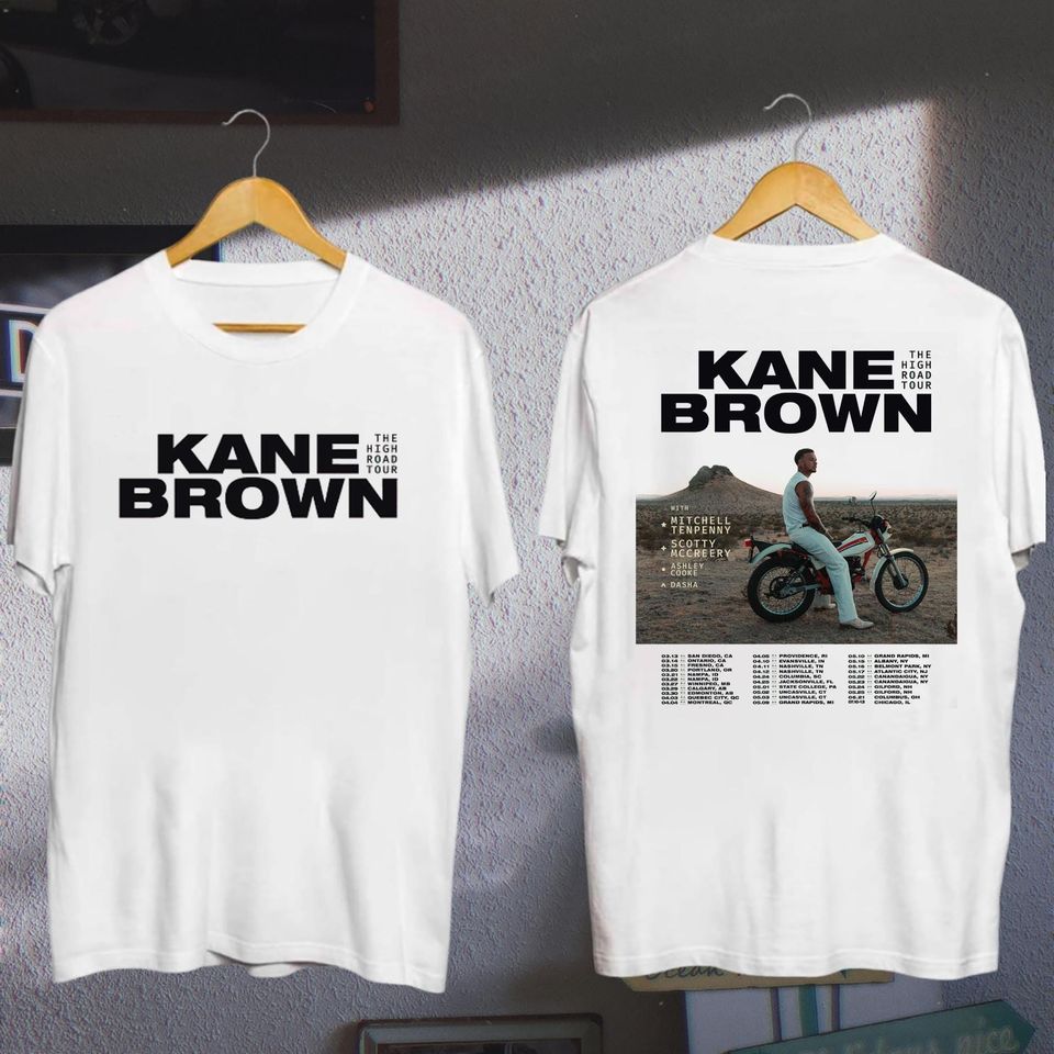 Kane Brown The High Road Tour Shirt, Kane Brown Tour 2025 Fan Shirt, The High Road Tour Merch, Kane Brown Fan Gift, Kane Brown Gift For Fan