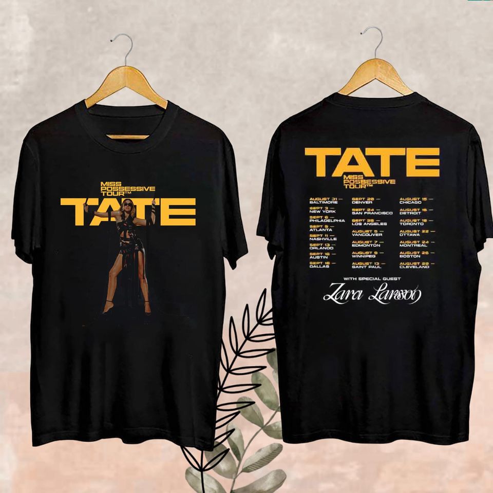 Tate Mcrae Miss Possessive World Tour 2025 Shirt, Miss Possessive World Tour Merch, Tate Mcrae Tour 2025 Fan Shirt, Tate Mcrae Fan Gift