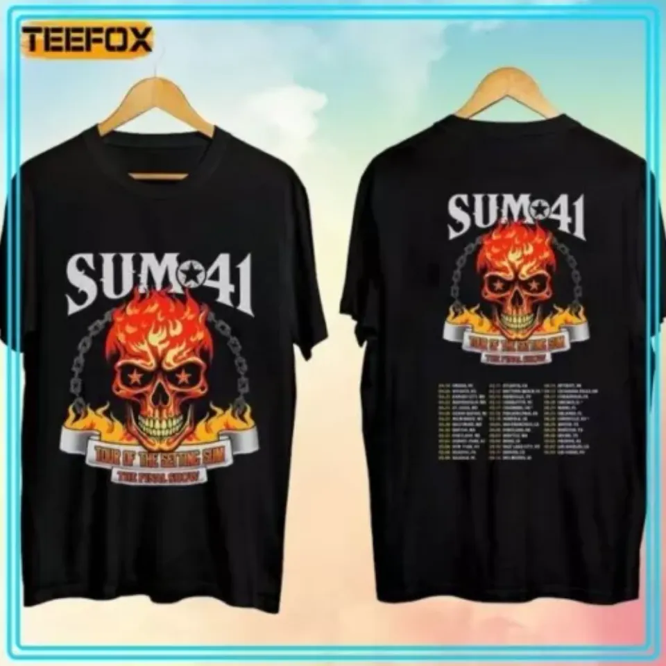 Sum 41 Tour Of The Setting Sum The Final Show 2024 2025 Shirt
