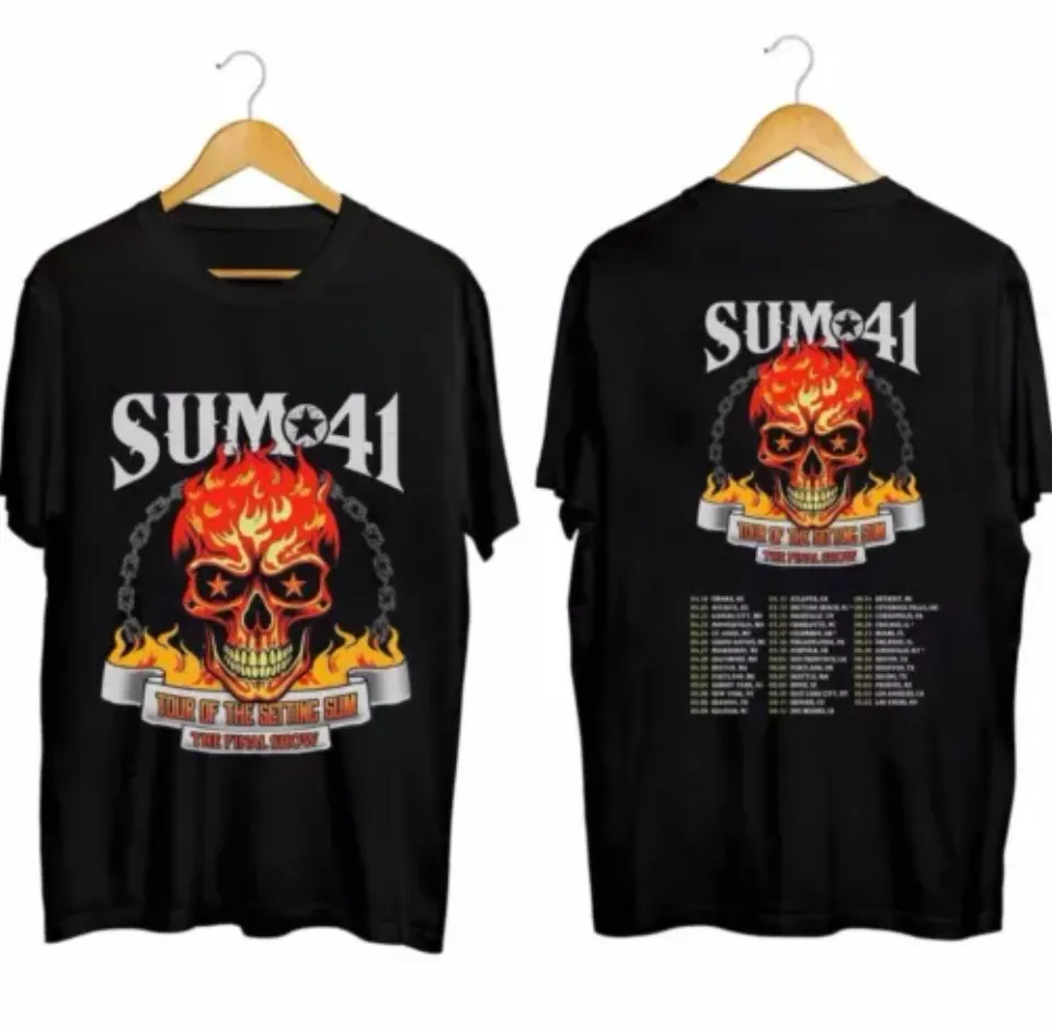 Sum 41 2024-Tour 2025 Shirt, 2 Sided Shirt