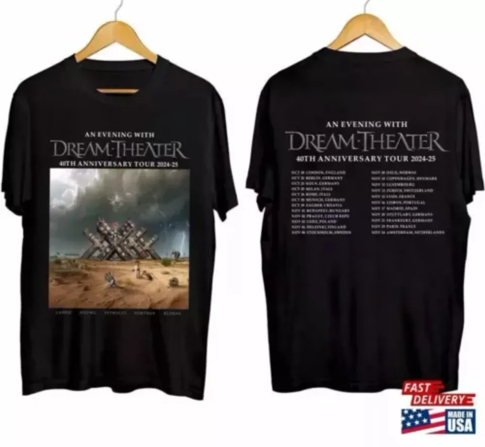 Dream Theater 40Th Anniversary Tour 2024 2025 Shirt For Fan Tee