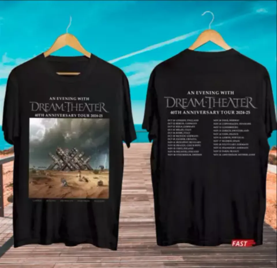 Dream Theater 40Th Anniversary Tour 2024-2025 Shirt Band Fan Unisex