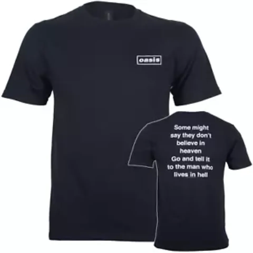Official Oasis Shirt Some Might Say Lyric Reunion Tour 2025