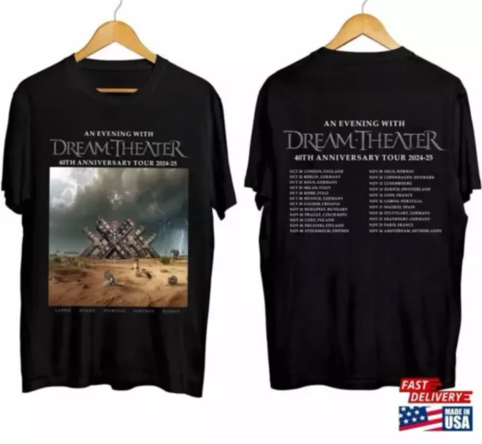Dream Theater 40Th Anniversary Tour 2024 2025 Shirt For Fan Tee