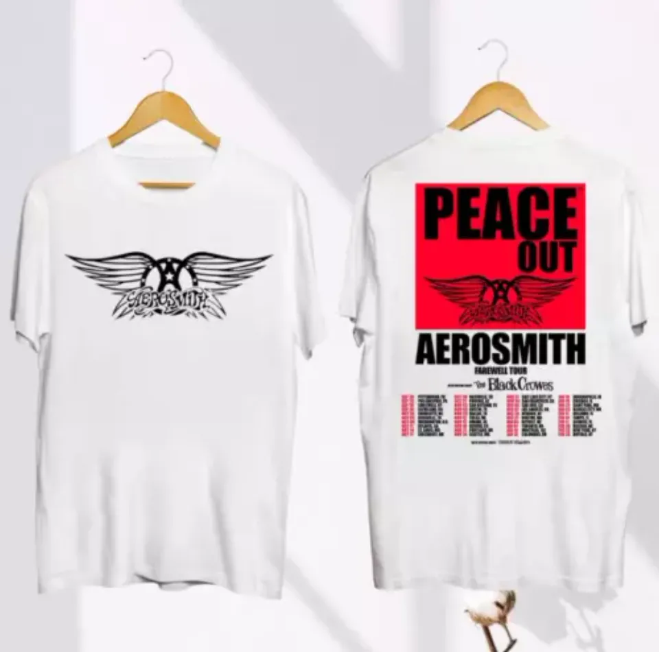 Aerosmith Logo Shirt, Aerosmith Peace Out Farewell Tour 2024-2025 Shirt