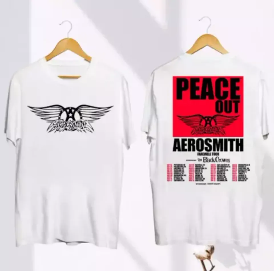 Aerosmith Logo Shirt, Aerosmith Peace Out Farewell Tour 2024-2025 Shirt