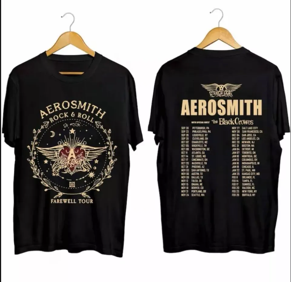Aerosmith 2024-2025 North American Farewell Tour Shirt, Aerosmith Band Fan Shirt