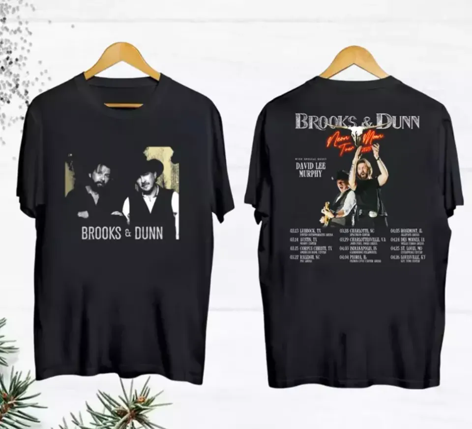 Vintage Brooks And Dunn Shirt, Brooks And Dunn Neon Moon Tour 2025 Shirt