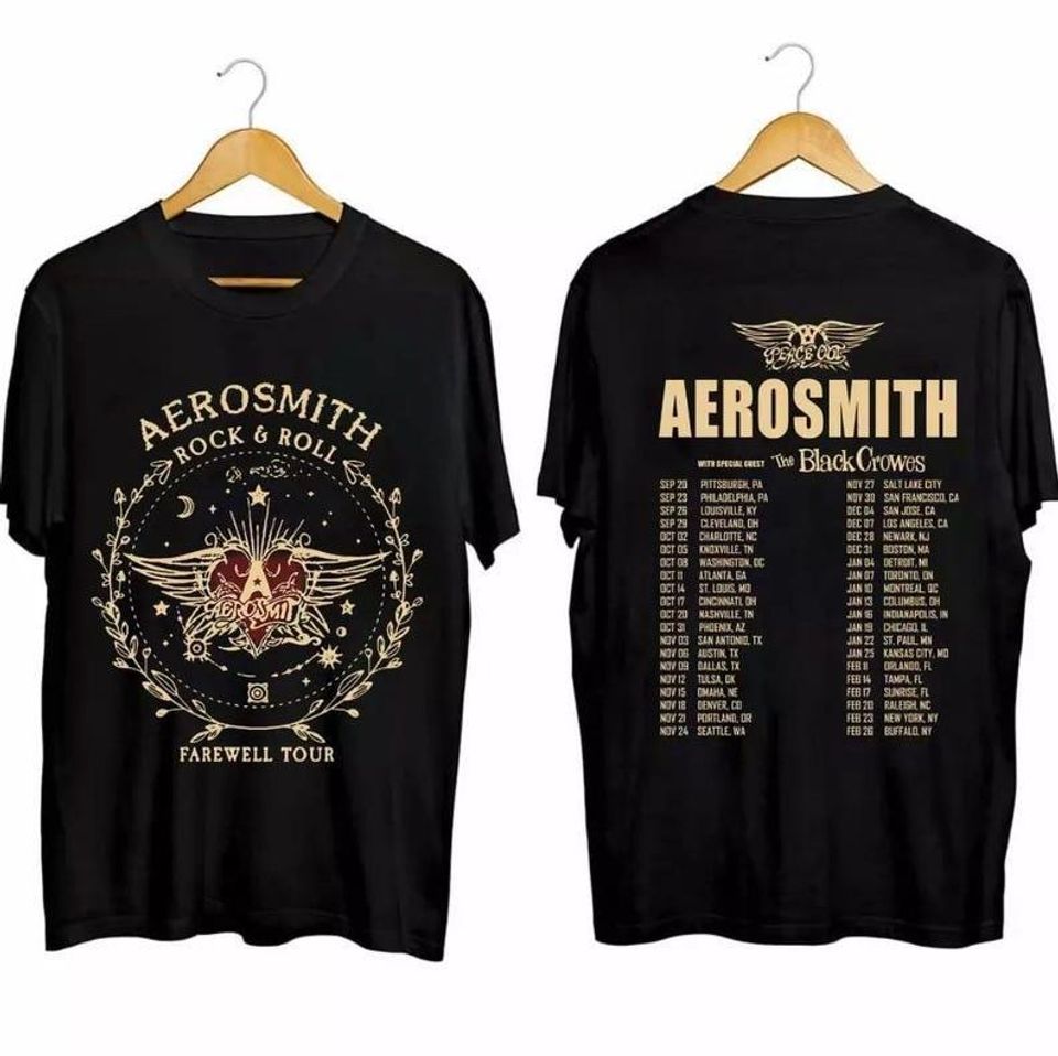 Aerosmith 2024-2025 North American Farewell Tour Shirt, Concershirt, Aerosmith Fan Gifts, Aerosmith Rock Band, Aerosmith Vintage Shirt