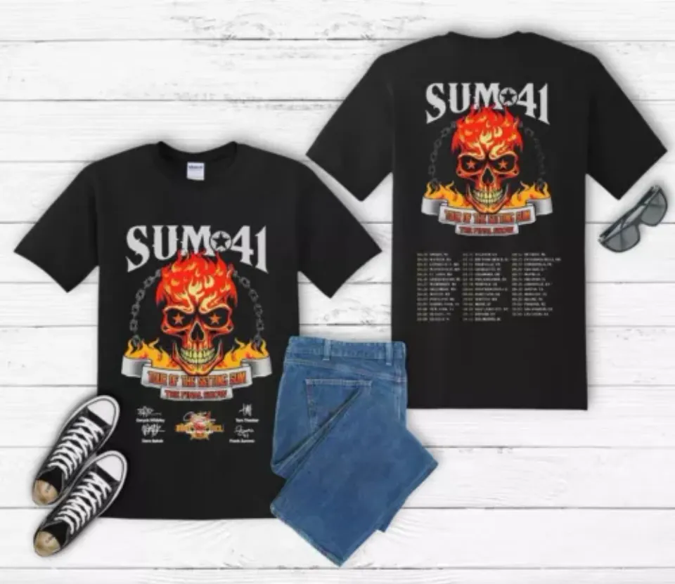 Sum 41 2024-2025 The Final Tour 2024 Signature Shirt