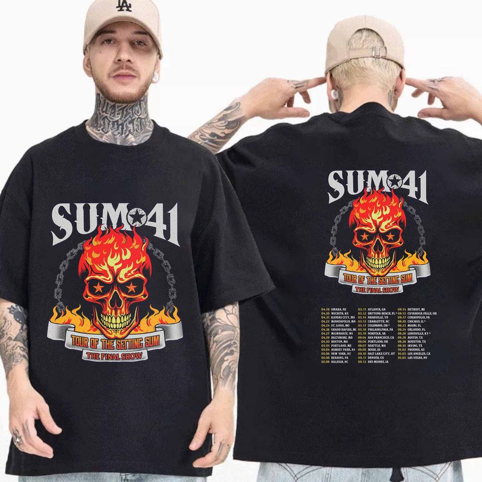Sum 41 2024-Tour 2025 Shirt, Sum 41 Band Fan Shirt
