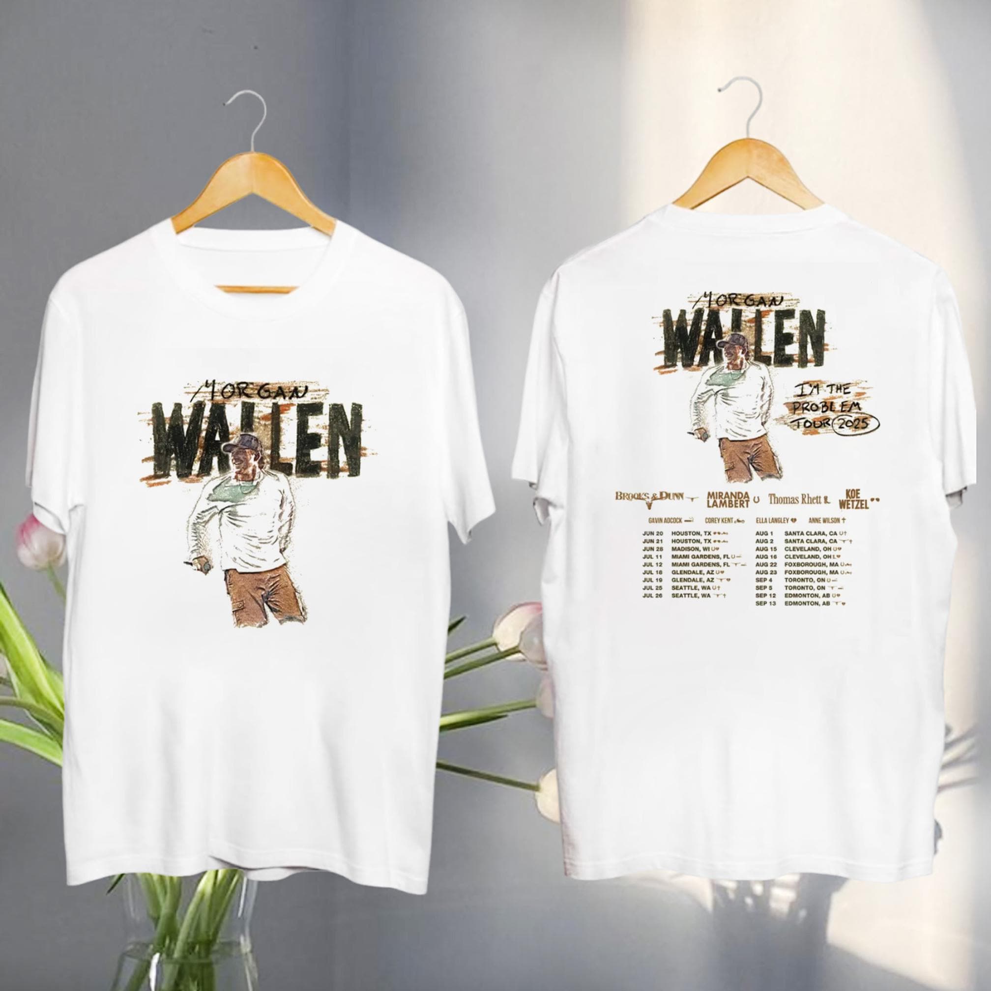 Morgan Wallen Graphic Shirt, Morgan Wallen I'M The Problem Tour 2025 Shirt, Morgan Wallen Fan Shirt, Morgan Wallen Merch, Country Music Tee