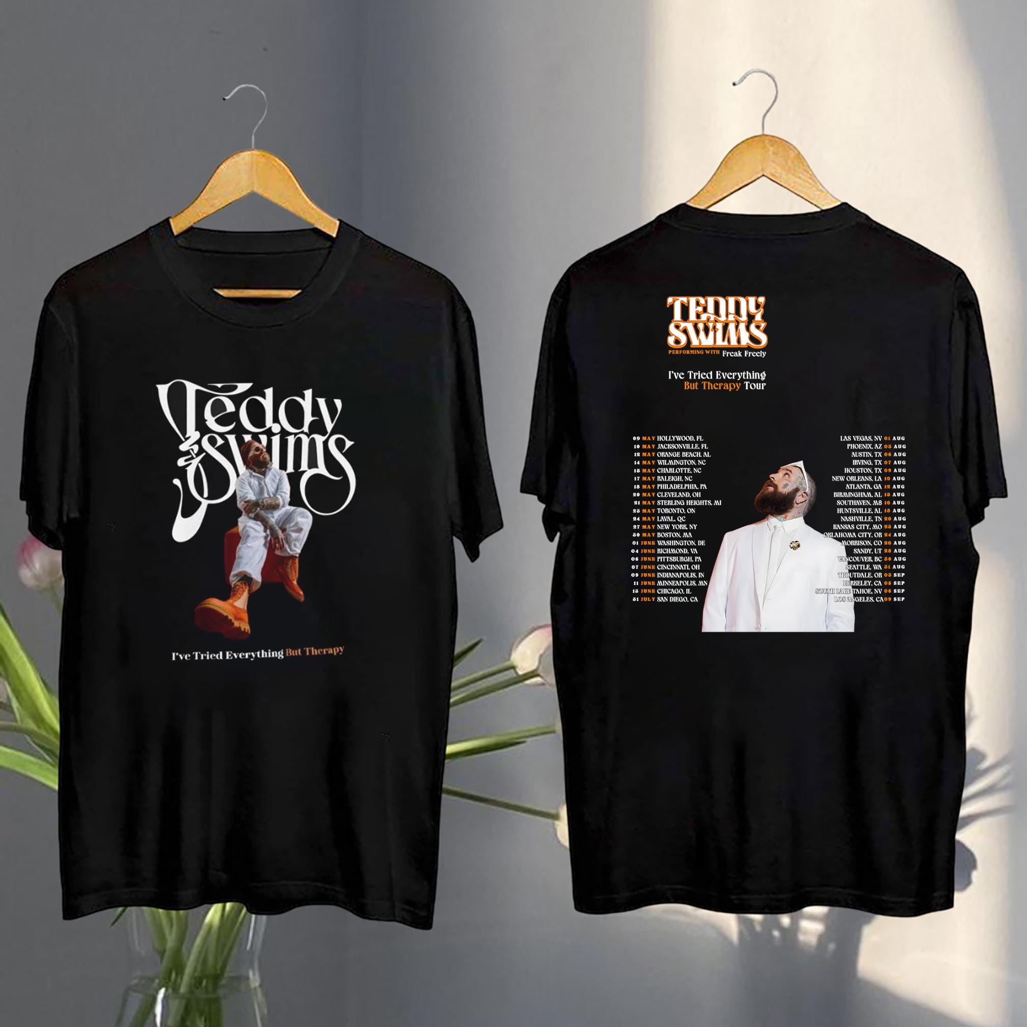 Teddy Swims Graphic Shirt, Teddy Swims Tour 2025 Shirt, Teddy Swims 2025 Concershirt, Teddy Swims Fan Gift, Teddy Swims Tour Merch