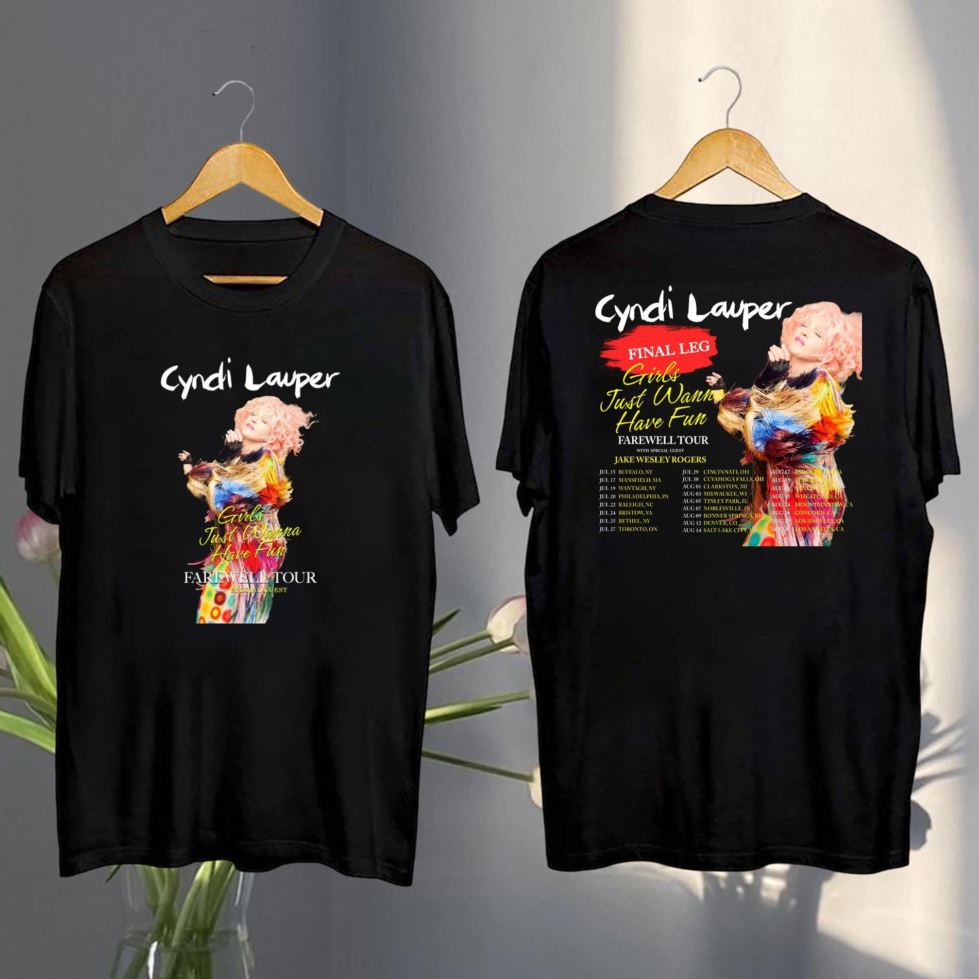 2025 Cyndi Lauper Girl Just Wanna Have Fun Farewell Tour Shirt, Cyndi Lauper Fan Gifts, Cyndi Lauper Merch, Cyndi Lauper 90S Vintage Shirt