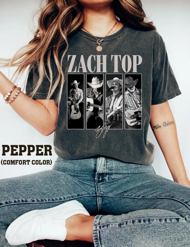 Zach Top Shirt  Country Concershirt  Graphic Clothing Tshirt  Country Vibes Outfit
