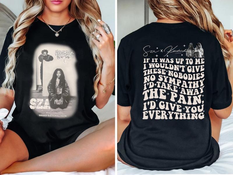 Sza And Kendrick Collab Shirt, Luther Lyrics Shirt, Grand National Tour Shirt