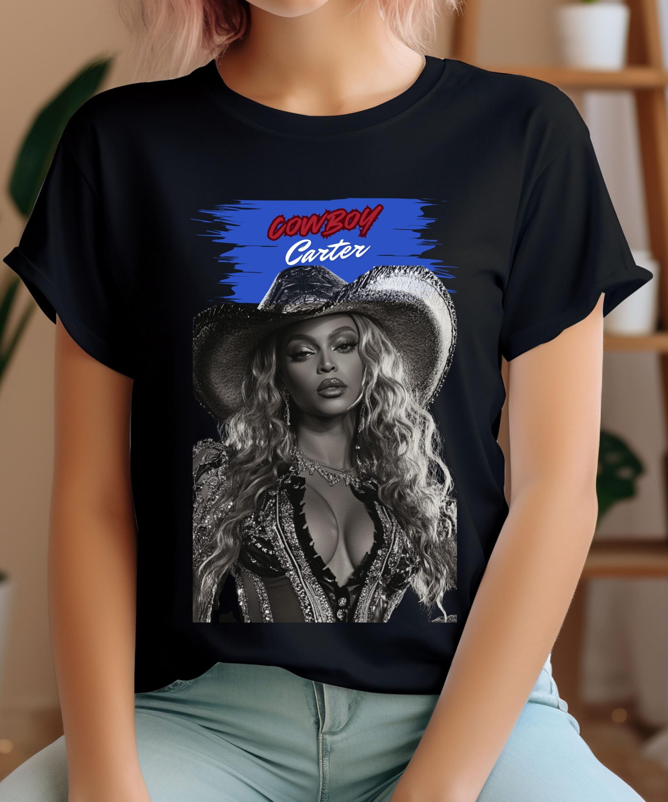 Beyonce Cowboy Carter Tour Unisex Softstyle Shirt, Queen B Concert Tee
