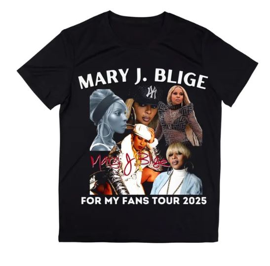 Mary J Blige Concert Tshirt For Fan/Gift