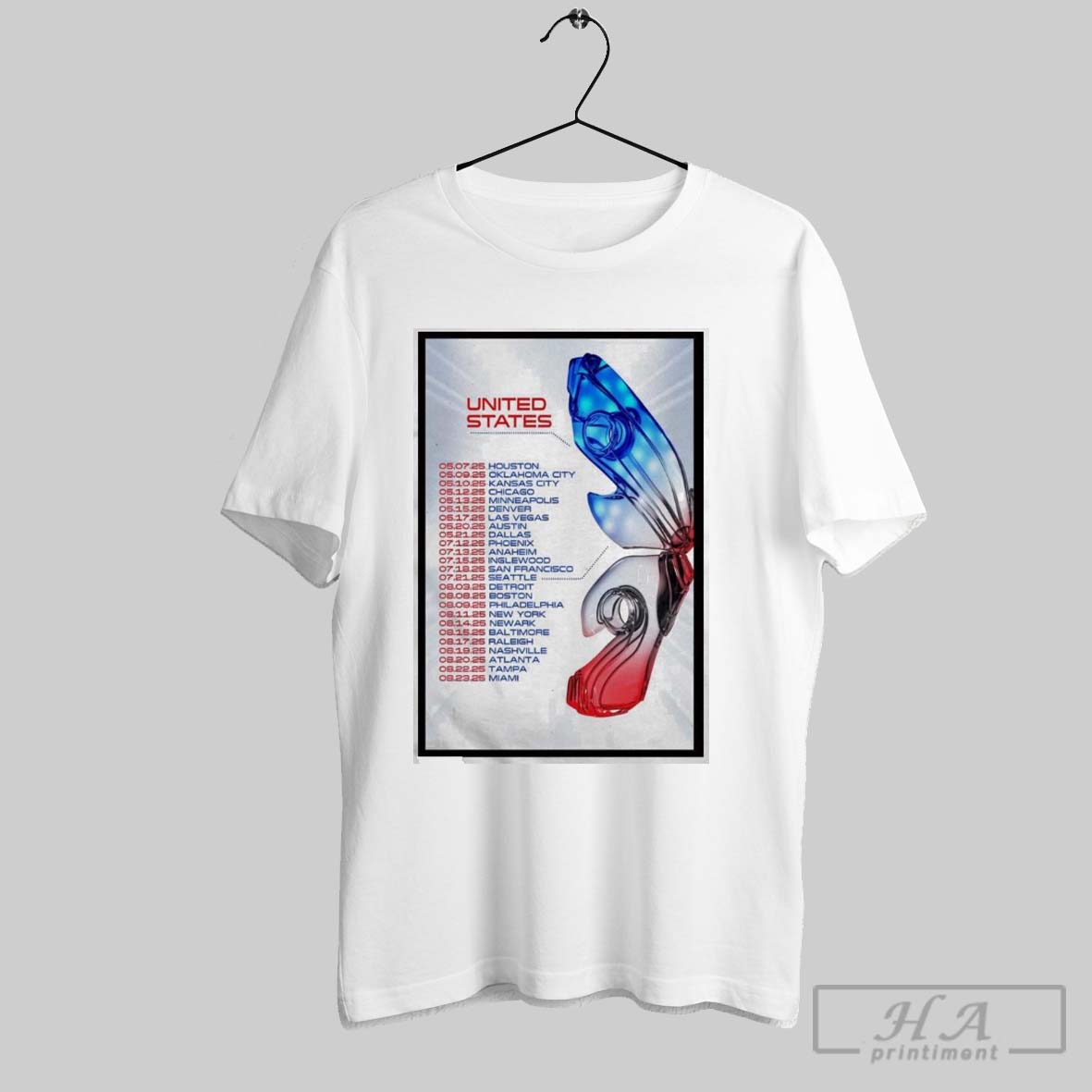 United States Katy Perry The Lifetimes Tour 2025 Poster Shirt