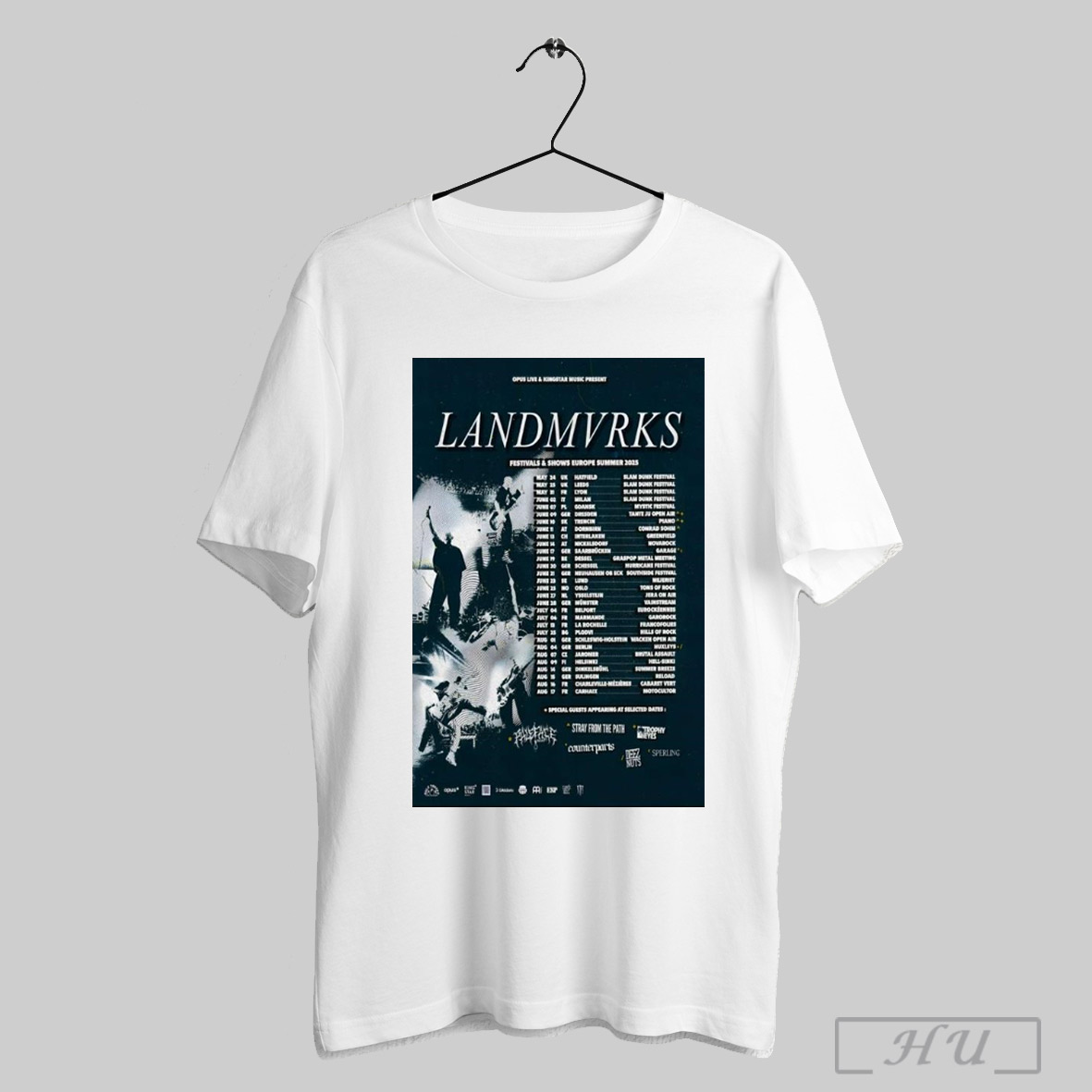 Trendy Landmvrks Festivals And Shows Europe Summer Tour May 24 2025 Uk Hatfield Slam Dunk Festival Poster Shirt