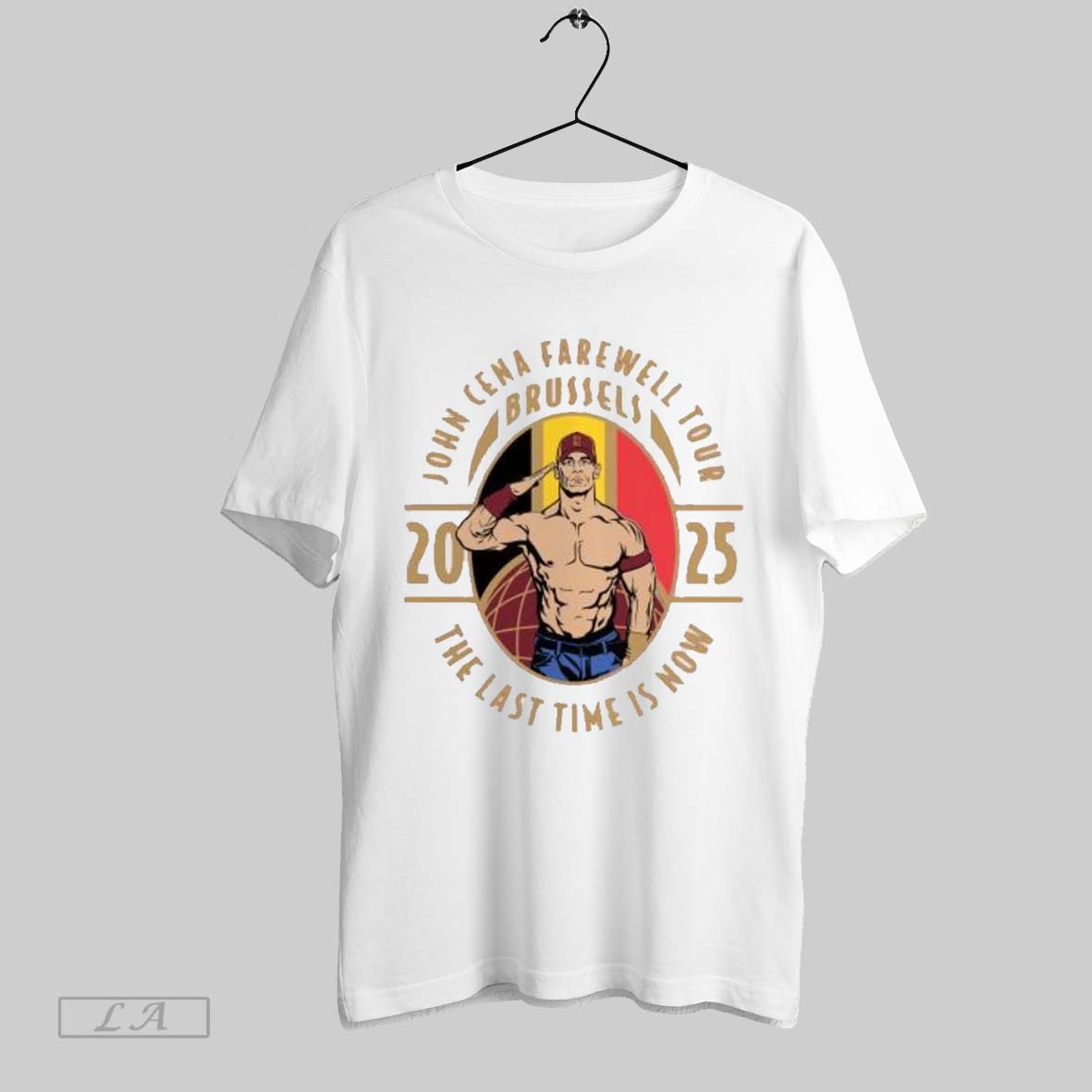 Top Wwe John Cena Farewell Tour 2025 Brussels The Last Time Is Now Shirt Hoodie Shirt